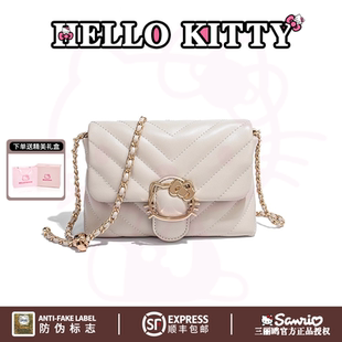 HelloKitty凯蒂猫小方包时尚 百搭斜挎包包女小香风休闲单肩信封包