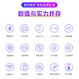 浪庭视频音箱家用户外ktv广场舞点K歌一体机蓝牙拉杆音响带显示屏