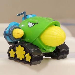 男孩植物大战僵尸玩具的单个二代玉米加农炮可弹射儿童正版玩具