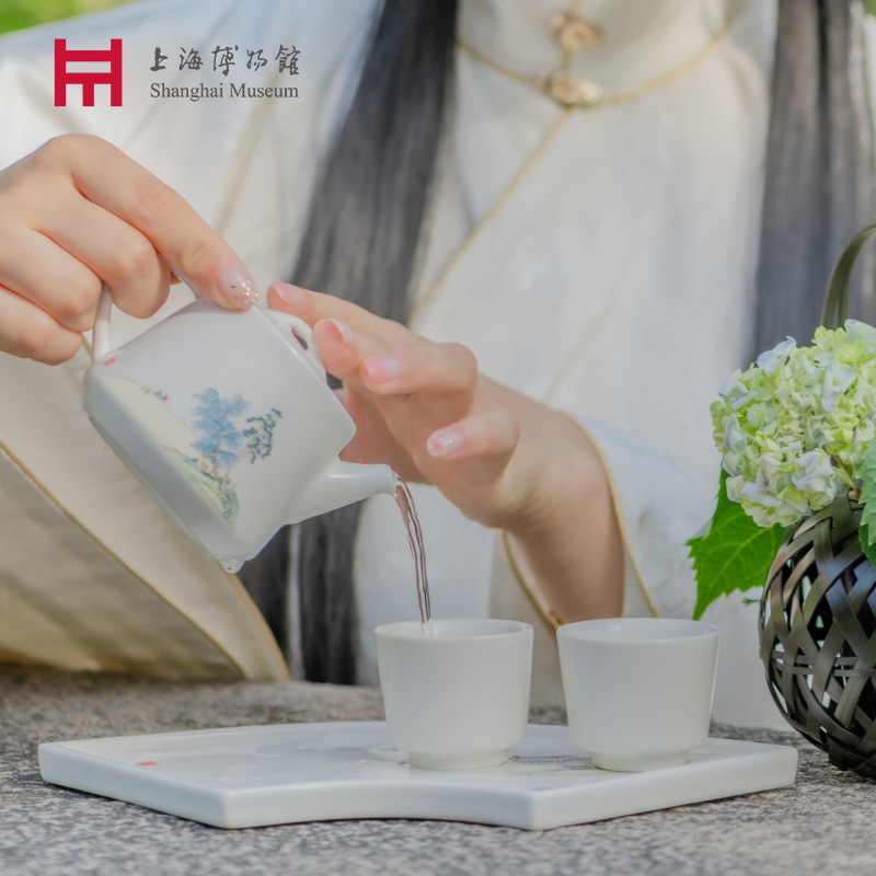 上海博物馆功夫茶具江南春茶杯套装文创生日毕业礼物伴手礼中秋节