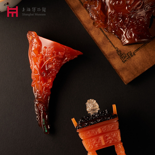 上海博物馆古犀珍献冰箱贴树脂立体磁力吸中国风雕刻生日文创礼物