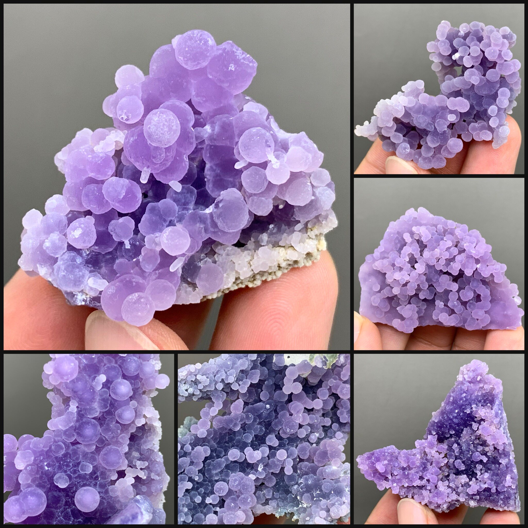 印尼葡萄玛瑙紫色天然矿物晶体矿