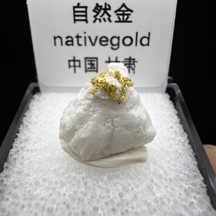 自然金金矿石天然矿物晶体矿石标本收藏观赏原石摆件地质科普3