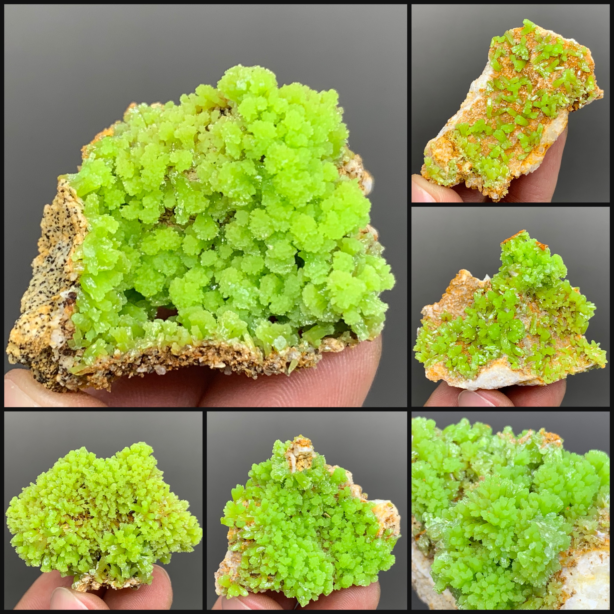 磷氯铅矿 天然矿物晶体矿石标本原石宝石奇石摆件观赏石收藏科普