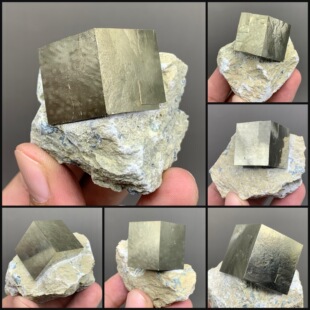 大晶体立方体黄铁矿天然西班牙矿物晶体矿石标本收藏观赏原石宝石