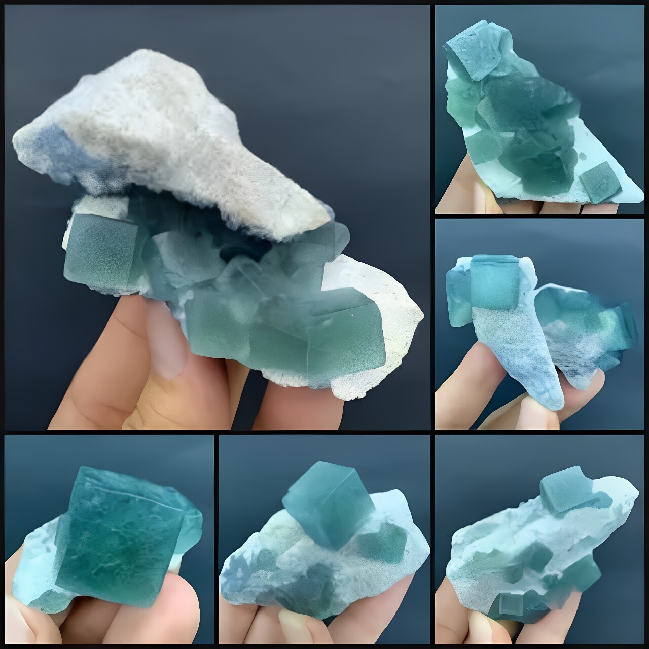 内蒙莫兰迪立方体萤石天然矿物晶