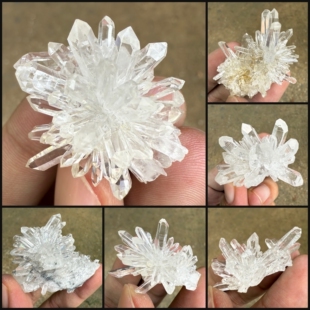 菊花晶白水晶晶簇 金口河天然矿物晶体矿石标本收藏观赏原石宝石