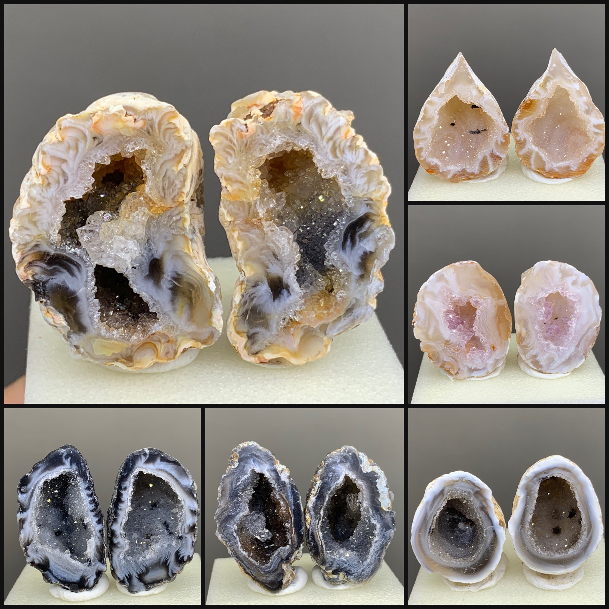 精品 巴西 玛瑙晶洞 天然矿物晶体矿石标本收藏观赏原石摆件地质