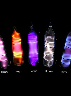 玻封稀有气体发光管氦气氖气氩起氪气氙气惰性发光管化学展示道具