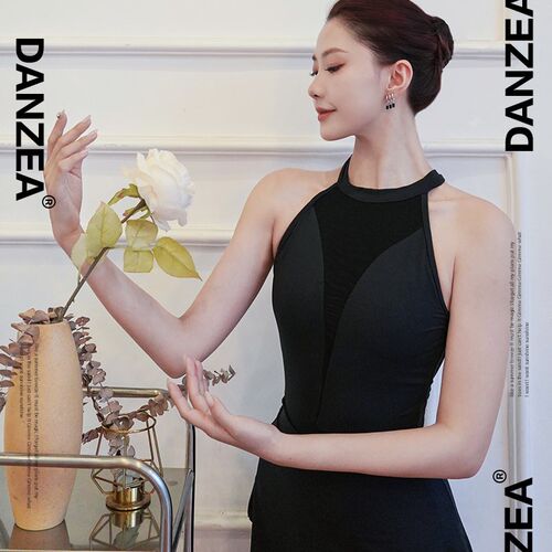 新品Danzea 吊带无袖夏季芭蕾舞蹈练功连体M服女成人 瑜伽导师形