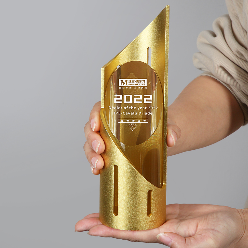 优选金属水晶奖i杯定制创意刻字纪念品蓝球团队冠军奖牌抗疫志愿