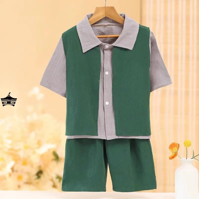 优选小荷风采弄i堂记忆演出服少儿舞蹈服道具短袖套装表演服舞台