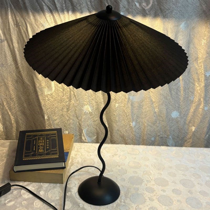 优选Vintage百褶日式落地灯客厅中G古网红卧室灯氛围艺术台灯侘寂