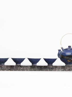 优选新中c式茶室陶瓷茶具套装摆件样板间会所客厅茶桌茶艺背景软