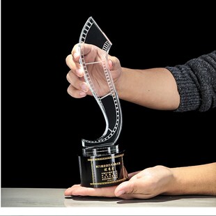 优选优秀电影节摄k影师水晶奖杯定制创意导演微电影金熊奖直播短