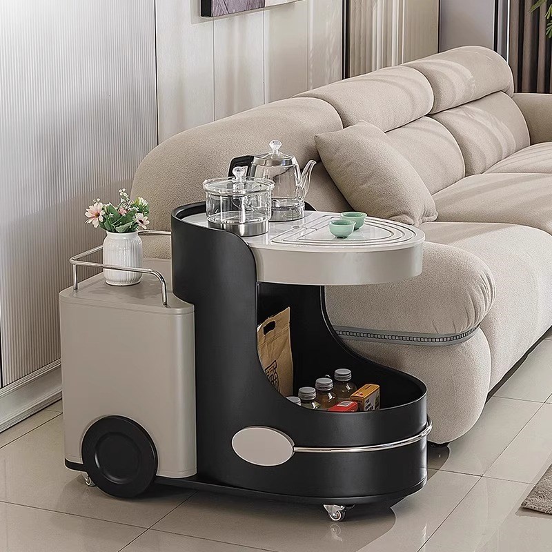 优选客厅可移动茶几泡茶一体小推车沙发I边几小户型多功能新式创