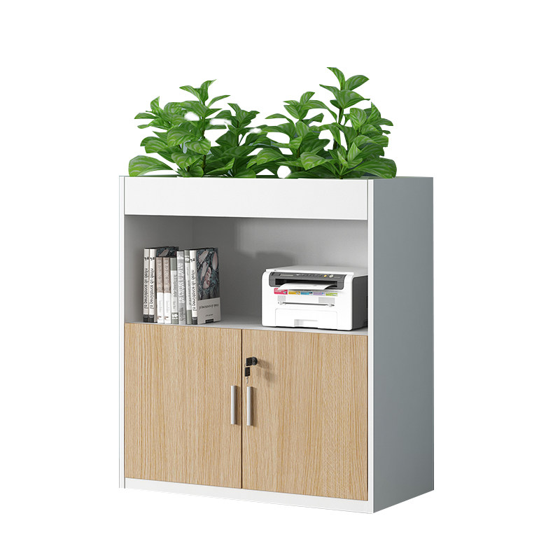 优选深圳花槽柜办公室隔断柜文件柜花柜储物木质T柜矮柜边柜花草