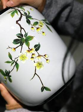 优选芙菡居品青影平s安乔迁送礼客厅餐桌玄关摆件新中式陶瓷