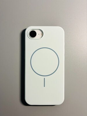 适用苹果16e手机壳液态硅胶磁吸壳iPhone16e防摔保护套MagSafe无线充电简约耐看