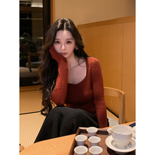 12/11  10AM 徐琳「冬日皮肤衣」温柔大方领修身显瘦多色打底上衣