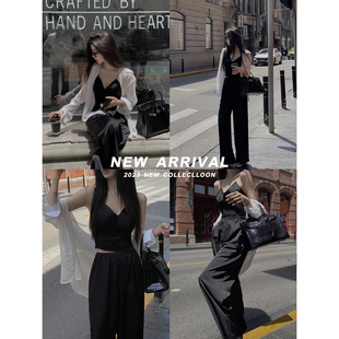 廓型丝滑缎面高级感显瘦休闲阔腿裤 24h自在西裤 女 2024 徐琳mini