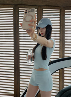 5/11 10AM 徐琳「轻氧套装」修身显瘦短袖运动休闲两件套