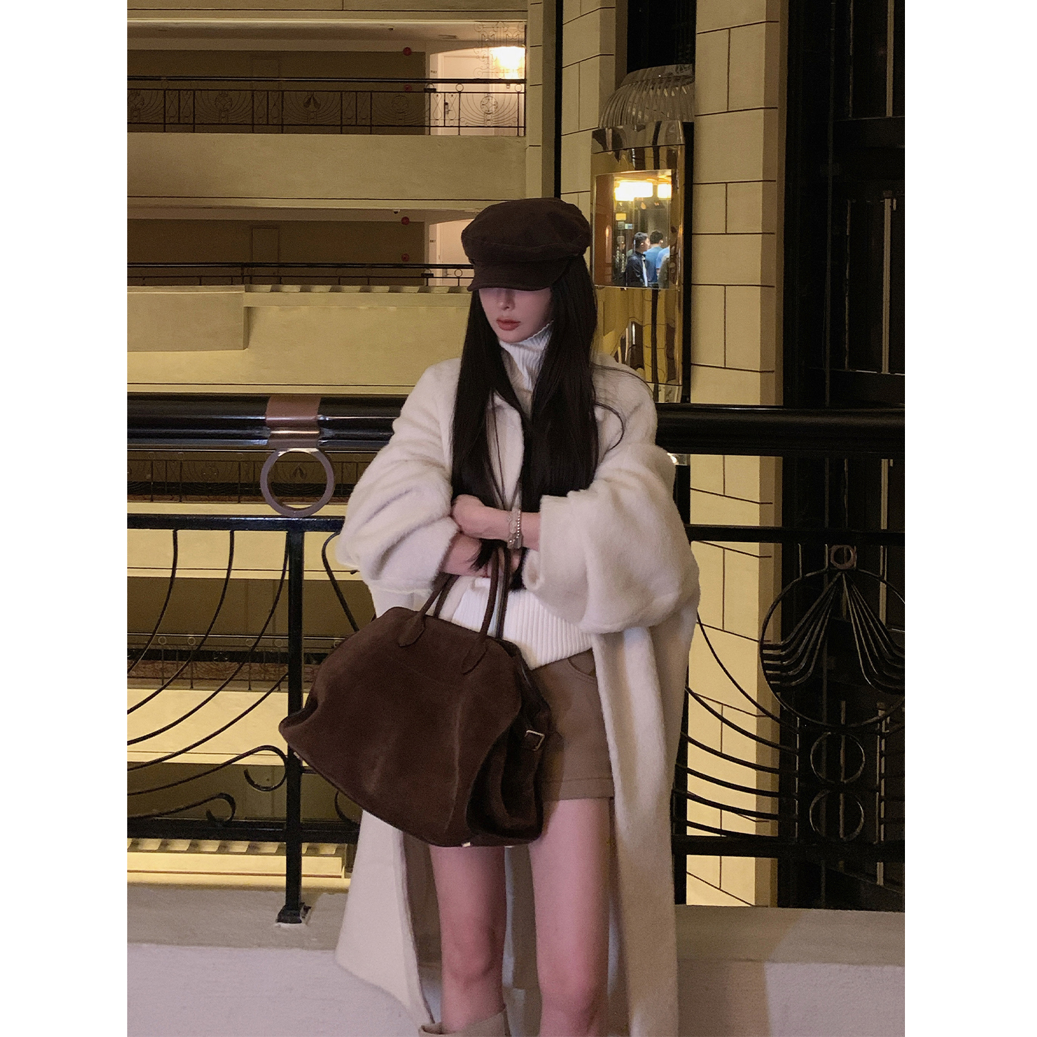 11/11 10AM 徐琳「Max千金」轻奢款奶油大廓型羊驼毛澳毛混纺外套