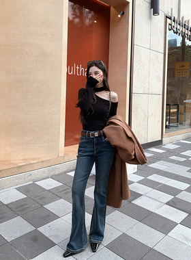 12/2  10AM  徐琳「古巴摩登」高腰水洗微弹牛仔显瘦微喇马蹄裤