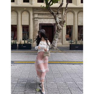 蕾丝半裙套装 MINI 剪裁花边上衣 山茶剪影 STUDIO徐琳