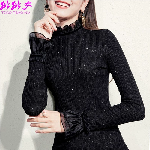 Флисовый демисезонный базовый приятный телу лонгслив, высокий воротник