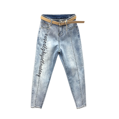 2022夏季新款欧洲站刺绣垮裤