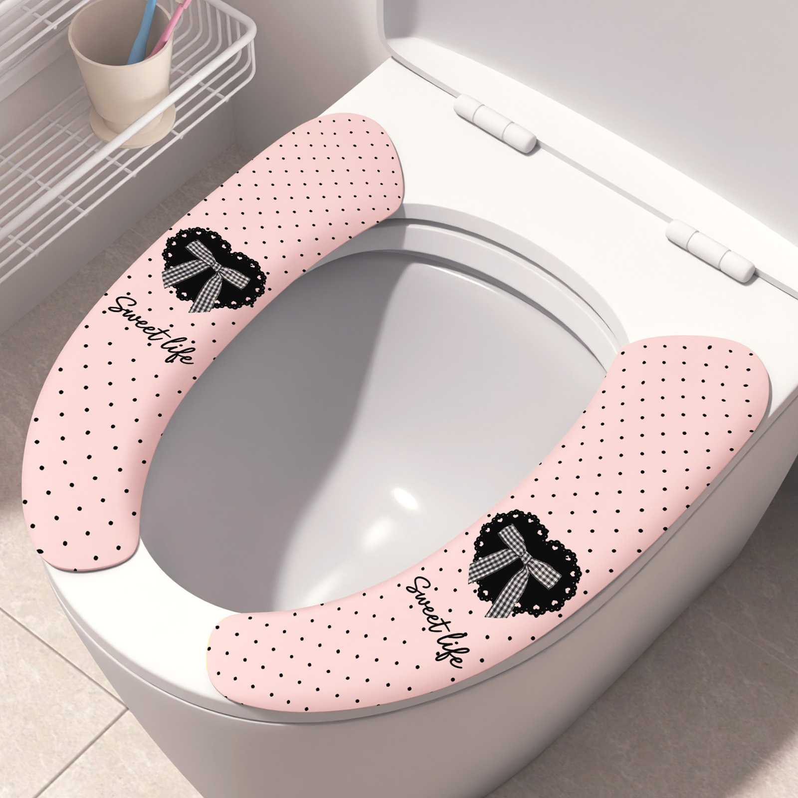 静电无痕粘贴式防水无痕马桶贴