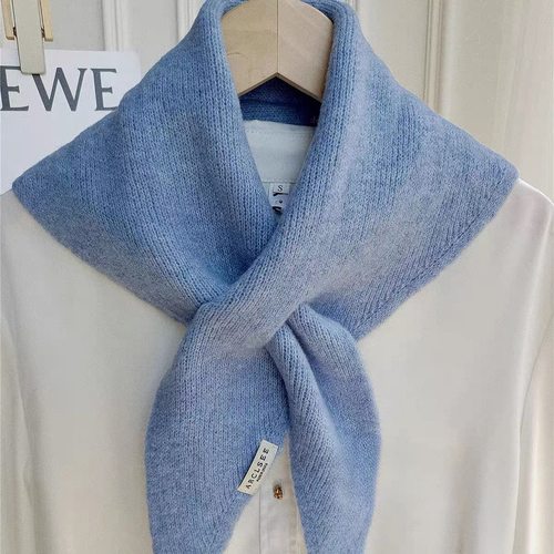 2025秋冬新款保暖交叉围脖高级