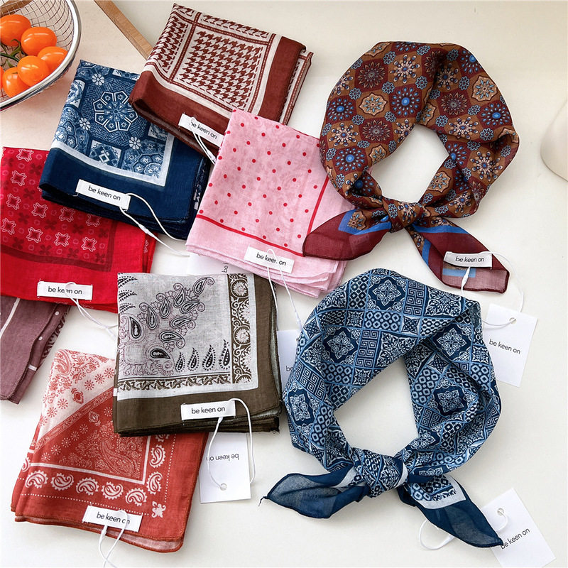 55cm棉麻时尚小方巾春夏秋季薄款装饰围巾空调房护脖领巾发带头巾,服饰配件/皮带/帽子/围巾,围巾/丝巾/披肩,淘宝优惠券,粉丝福利购,淘宝优惠卷