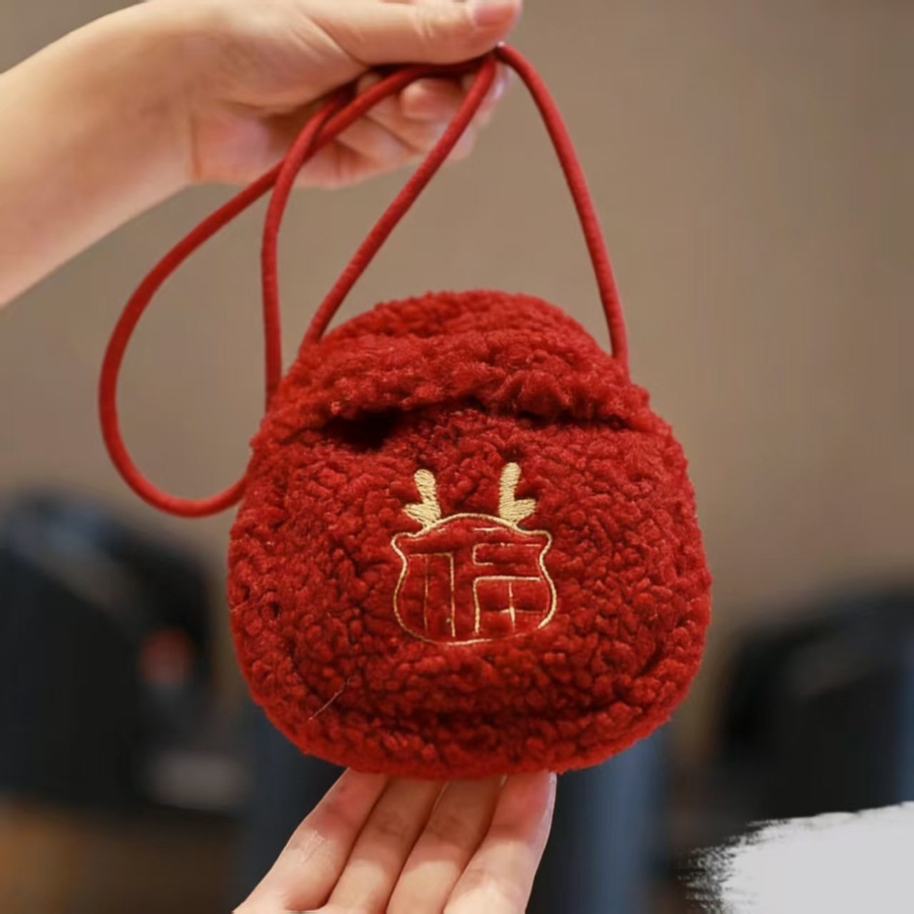 过年新年拜年儿童包包斜挎包宝宝包女女童零钱包钱袋红包小