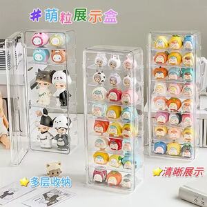蚂蚁庄园小鸡收纳透明盒桌面手办