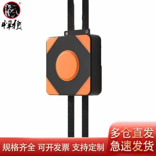 悍狼拳击靶墙靶家用挂式沙包搏击健身训练器材加厚黑橙方形40*40c