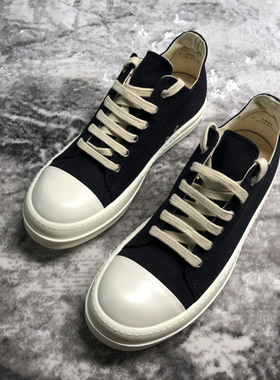 CD出品暗黑先锋RO复线低帮黑白帆布常青款情侣鞋TPU底