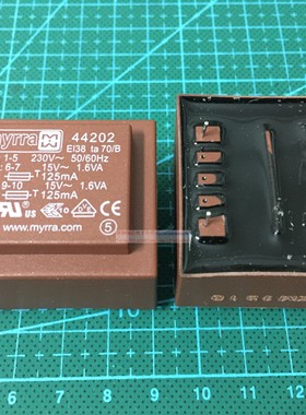 MYRRA 44202 3.2VA 2x15V 230V 原装进口稳压电源整流 隔离变压器