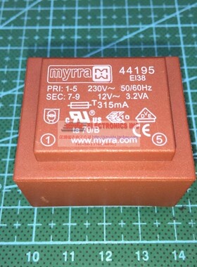 MYRRA 44195 3.2VA 12V 原装进口稳压电源整流 隔离变压器