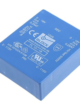 Block FL10/18 10VA 2x18V 原装进口稳压电源整流 隔离变压器