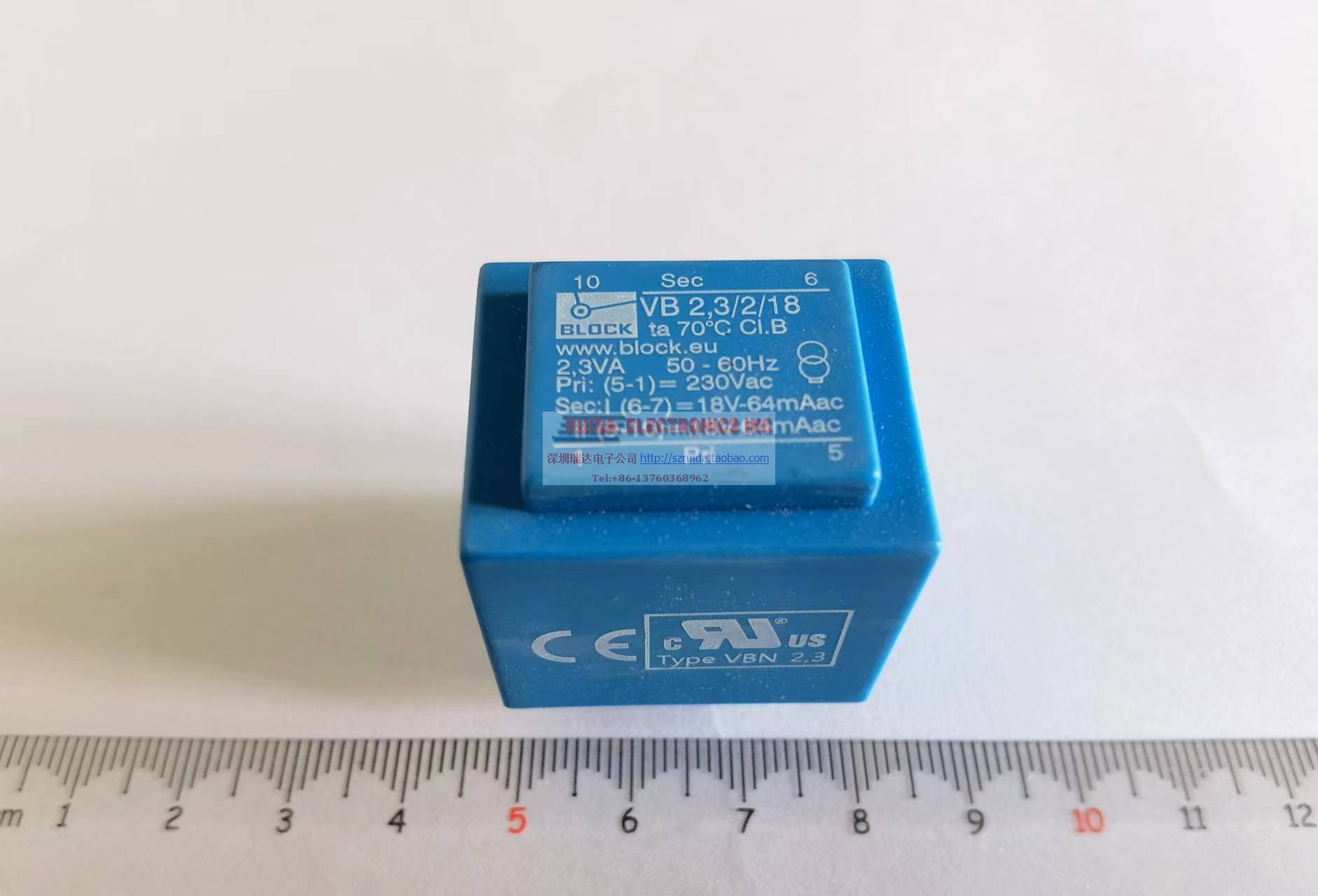 BLOCK VB2.3/2/18 2.3VA 2x18V 原装进口稳压电源整流 隔离变压器