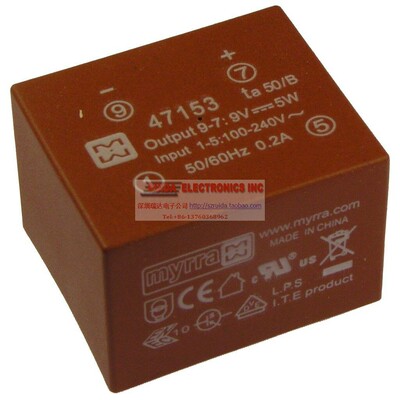 MYRRA 47153 0.55A 9V 5W 原装进口稳压电源整流 隔离变压器