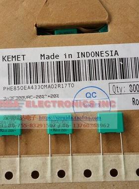 KEMET PHE850 3300pF 0.0033uF 300VAC 1250VDC 全新原装薄膜电容