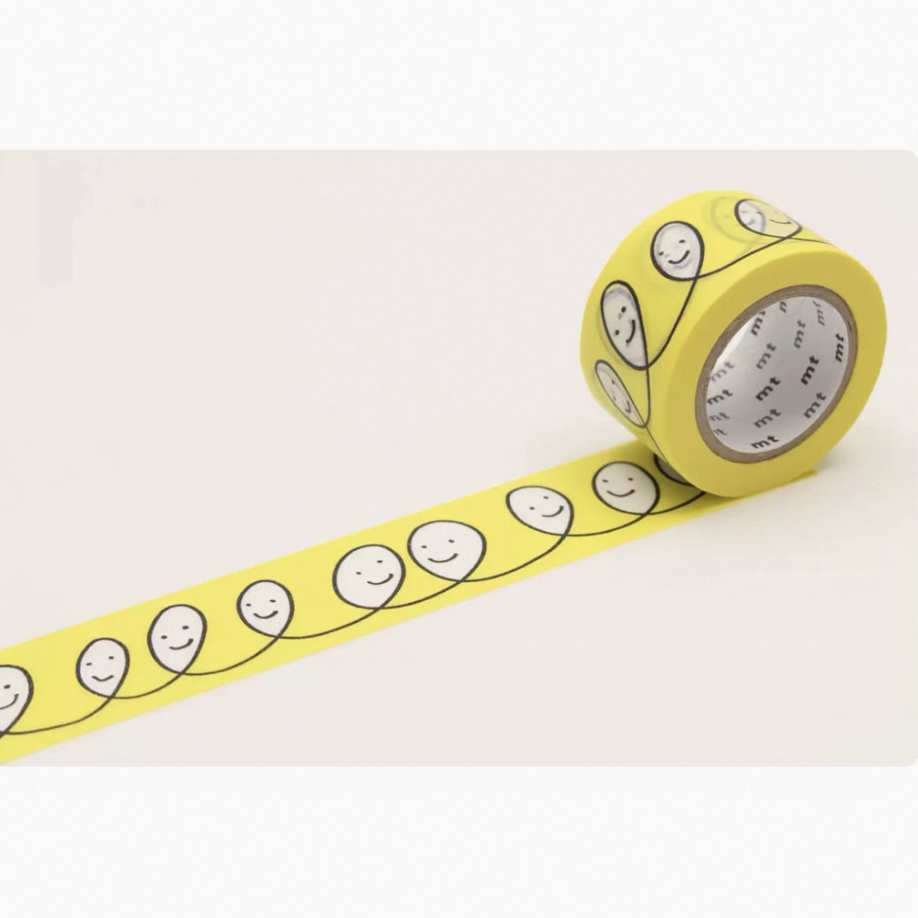 【至橘小铺】日本mt皆川明黄笑脸和纸胶带分装手帐素材打底福袋