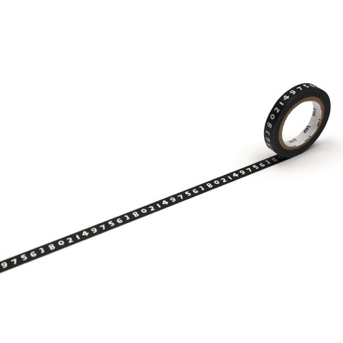 【至橘小铺】日本mt数字黑色百搭和纸胶带分装打底手帐福袋