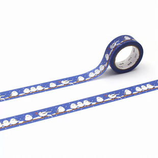 【至橘小铺】日本mt山雀啾啾盐系打底和纸胶带分装手帐福袋