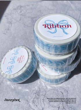 【至橘】韩国jazzornot 蝴蝶结和纸胶带盐系手帐装饰素材韩系