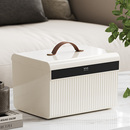 带锁收纳箱家用贵重物品密码 储物箱学生手机保管盒手提多层医药箱