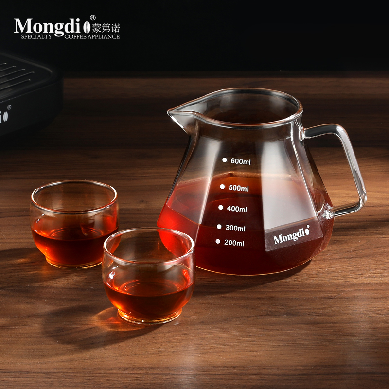 Mongdio咖啡分享壶玻璃咖啡分享杯云朵壶专业萃取手冲咖啡壶器具